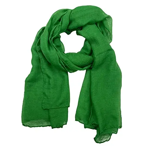 woogwin Women's Cotton Scarves Lady Light Soft Fashion Solid Scarf Wrap Shawl 