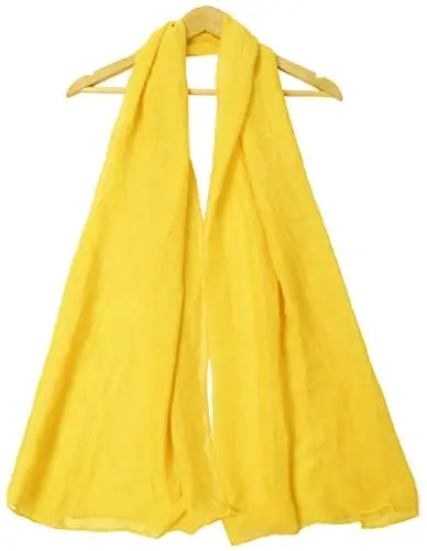 woogwin Women's Cotton Scarves Lady Light Soft Fashion Solid Scarf Wrap Shawl - 3