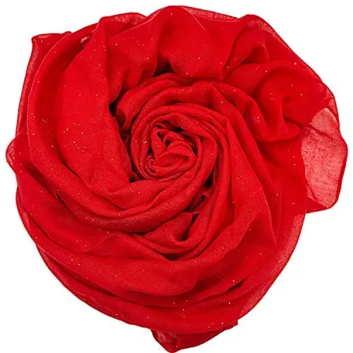 woogwin Women's Scarf Lady Light Soft Fashion Solid Shawl Wraps - WOOGWIN (1)