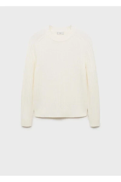 Wool blend cable knit sweater - 3