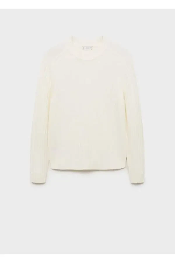 Wool blend cable knit sweater - 3