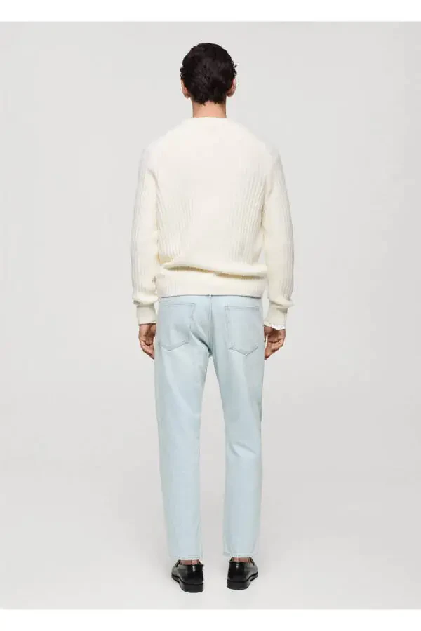 Wool blend cable knit sweater - 4