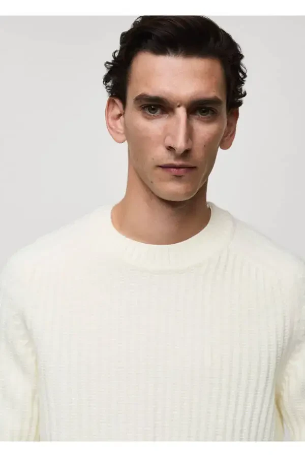 Wool blend cable knit sweater - 7