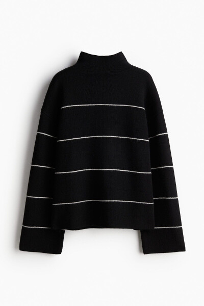 Wool blend half turtleneck sweater - 5