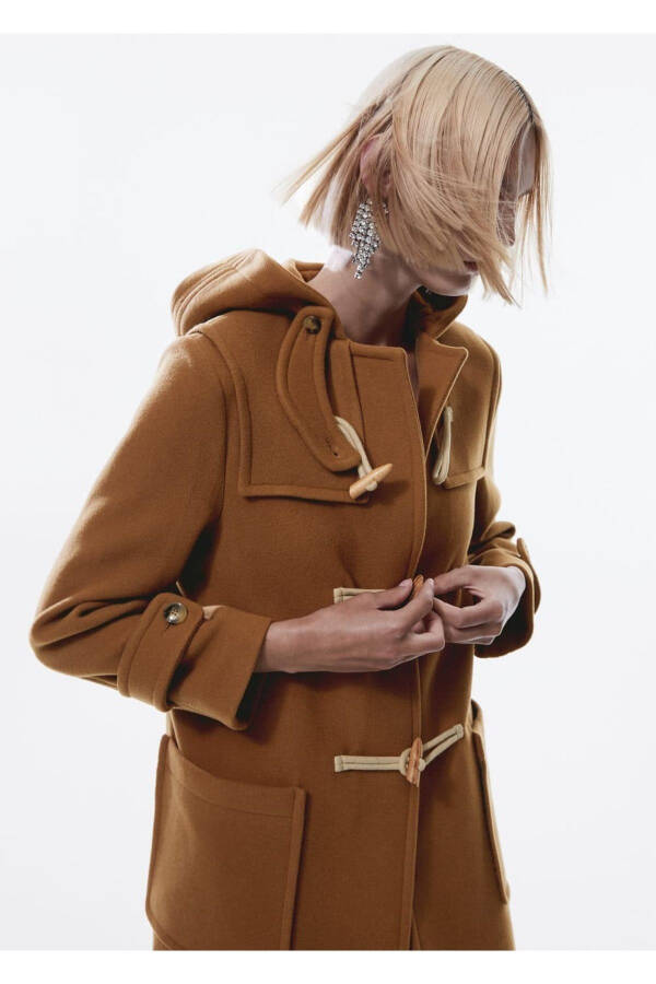 Wool blend hoodie - 1