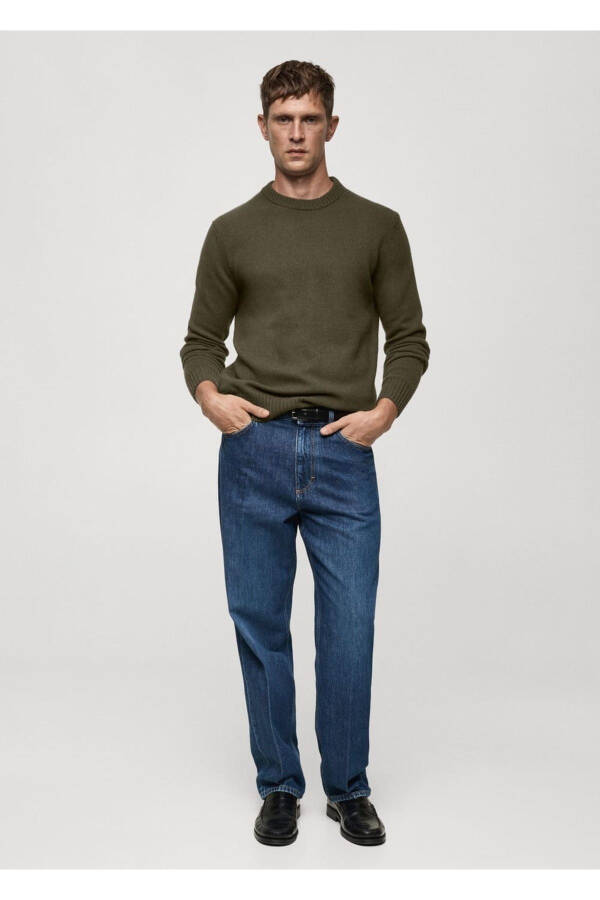 Wool blend knit sweater - 2