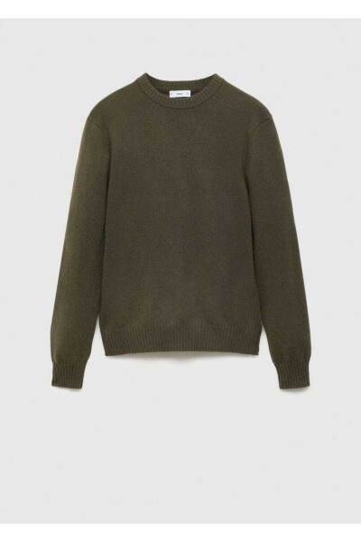 Wool blend knit sweater - 3