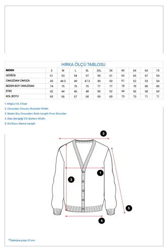 Wool Blend Patterned Knit Cardigan-Light Gray - 5