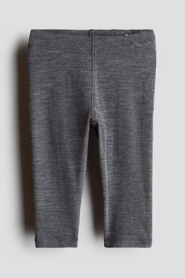 Wool jersey leggings - 1