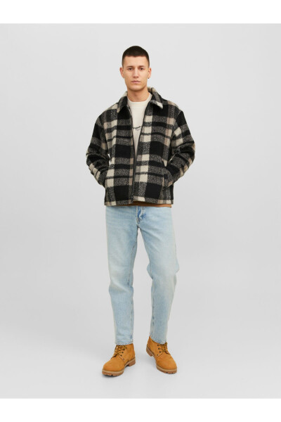 Wool-look Plaid Jacket - Cole - 2