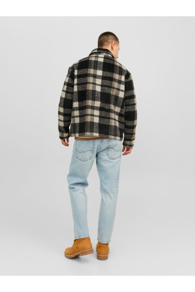 Wool-look Plaid Jacket - Cole - 3