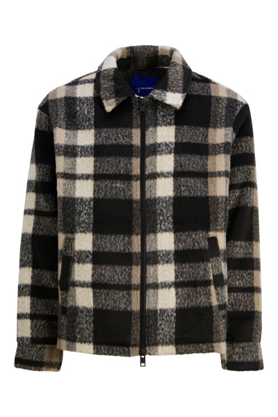 Wool-look Plaid Jacket - Cole - 5