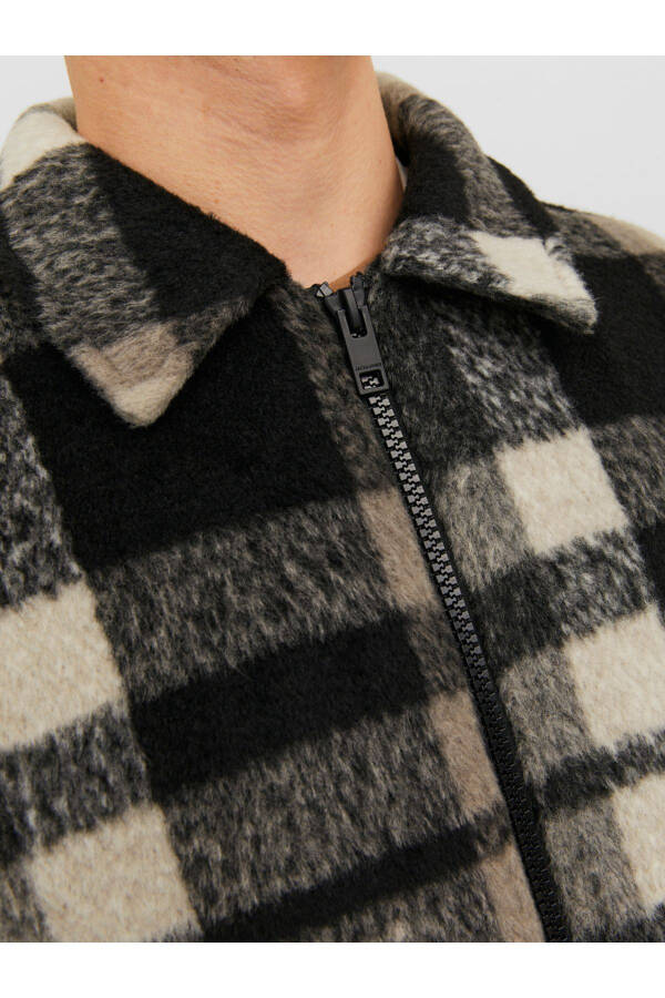 Wool-look Plaid Jacket - Cole - 6