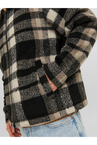 Wool-look Plaid Jacket - Cole - 7