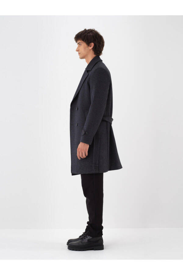 Wool plain coat - 3