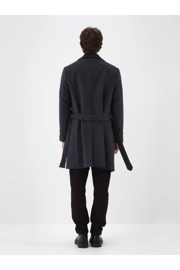 Wool plain coat - 4