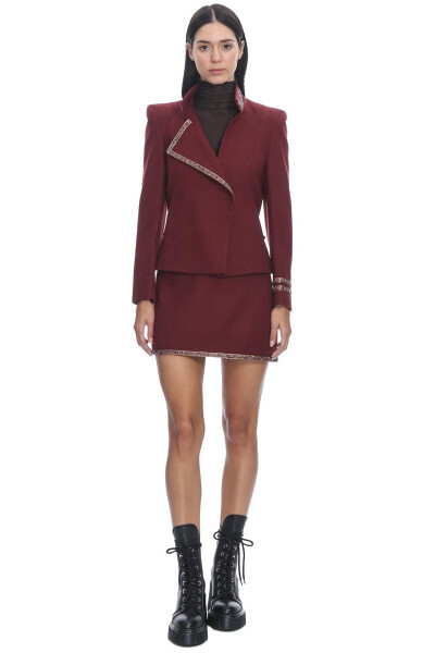 Wool Sense Yün Takım Elbise-bordo - 9