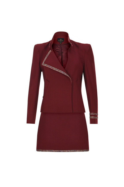 Wool Sense Yün Takım Elbise-bordo - 10