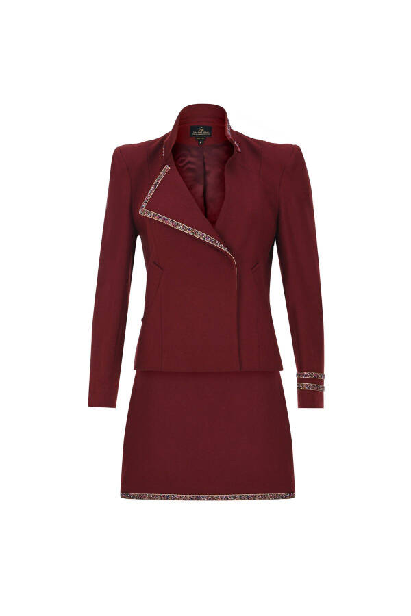 Wool Sense Yün Takım Elbise-bordo - 10