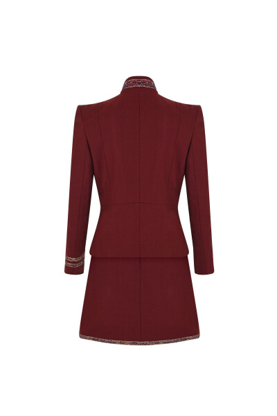 Wool Sense Yün Takım Elbise-bordo - 16