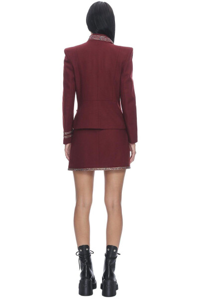 Wool Sense Yün Takım Elbise-bordo - 4