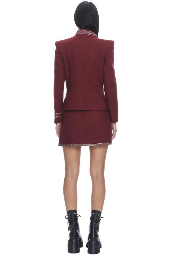 Wool Sense Yün Takım Elbise-bordo - 4