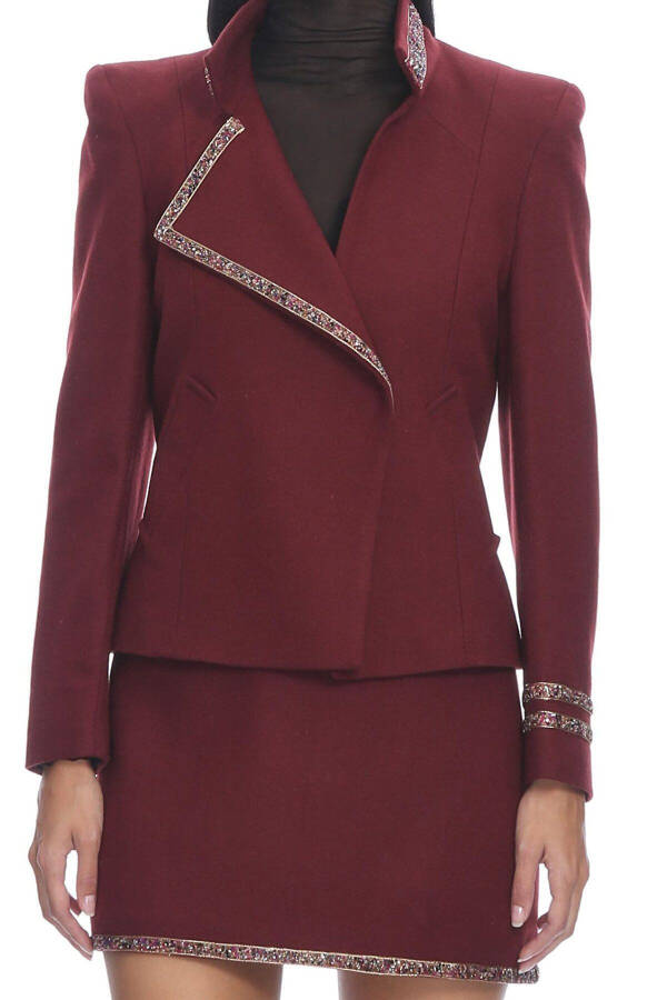 Wool Sense Yün Takım Elbise-bordo - 5