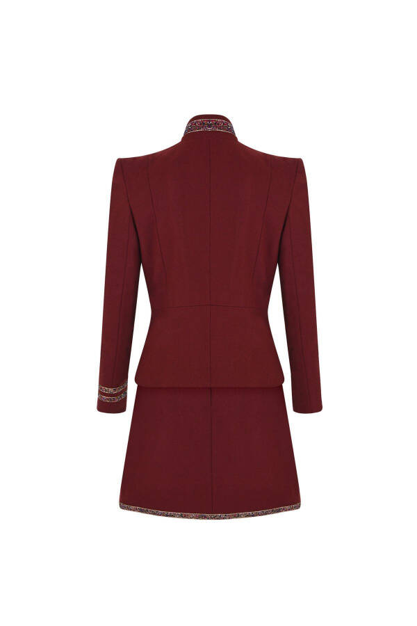 Wool Sense Yün Takım Elbise-bordo - 8