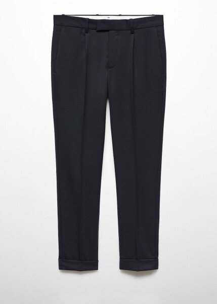 Wool trousers with pleats - 3