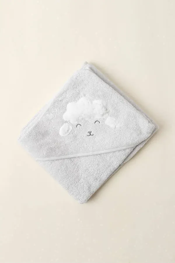 Wooly Swaddle Light Grey 75x75 - 2