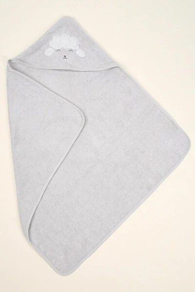 Wooly Swaddle Light Grey 75x75 - 3