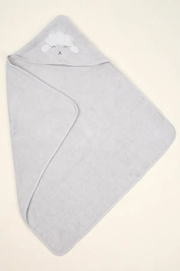 Wooly Swaddle Light Grey 75x75 - 3