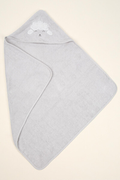 Wooly Swaddle Light Grey 75x75 - 3