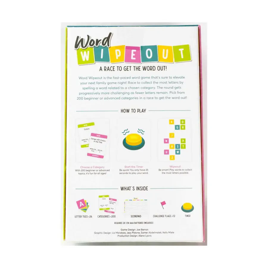 Word Wipeout Family Board Game for Ages 8 and up, from Asmodee - 2