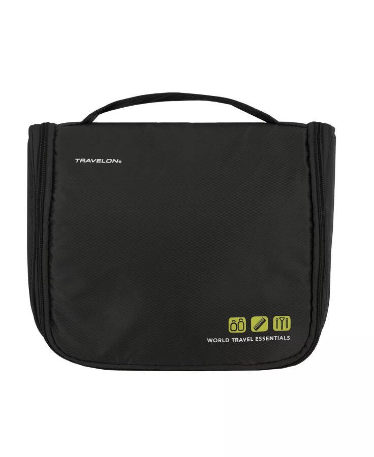 World Travel Essentials Hanging Toiletry Case Black - 1