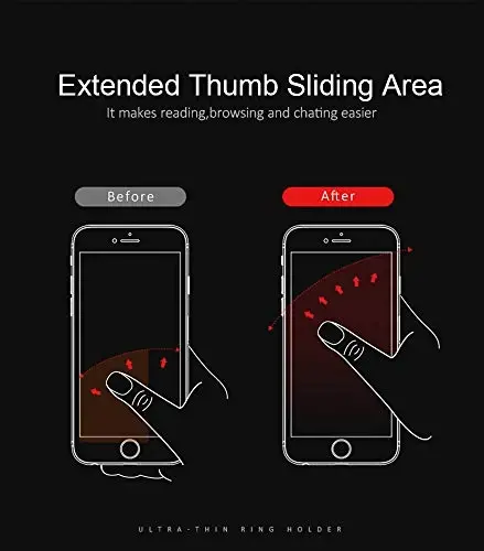 World's Slimmest Phone Ring Holder, Attom Tech Tomorotec Ultra Thin Cell Phone Ring Stand for Magnetic Car Mount Hook Compatible for iPhone Samsung Smartphone Accessories (Pink) - 4
