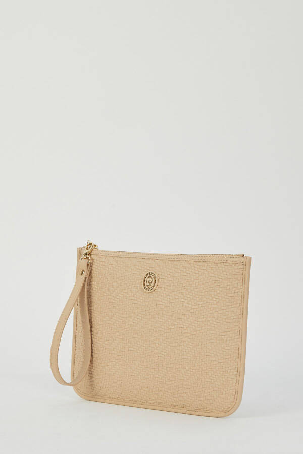 Woven Nude Women's Portfolio & Clutch Bag 05PO23Y1713 - 3