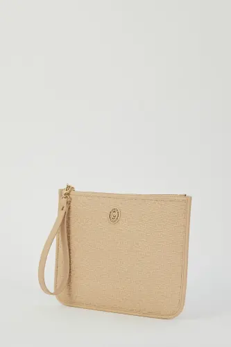 Woven Nude Women's Portfolio & Clutch Bag 05PO23Y1713 - 4