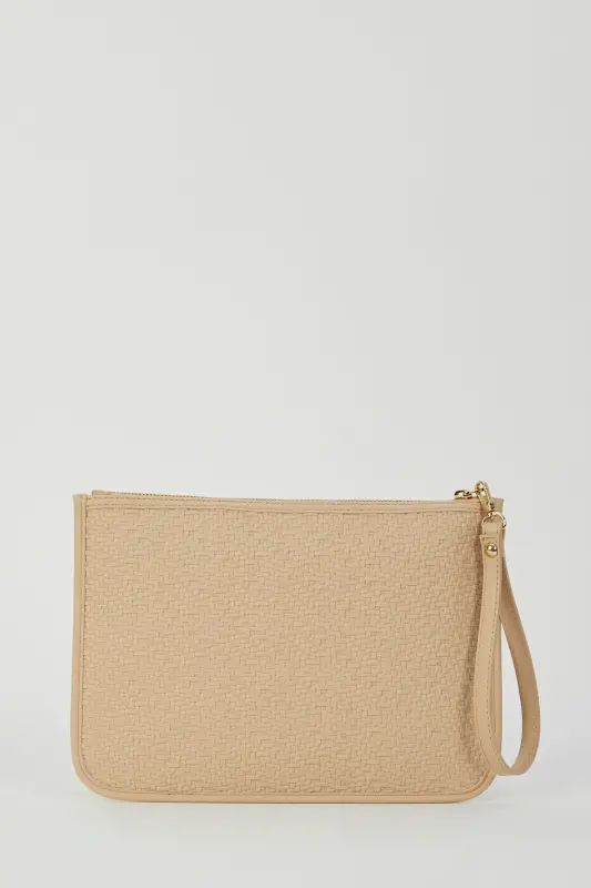 Woven Nude Women's Portfolio & Clutch Bag 05PO23Y1713 - 6