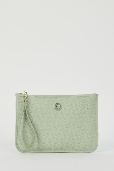 Woven Sea Green Women's Portfolio & Clutch Bag 05PO23Y1713 - 2