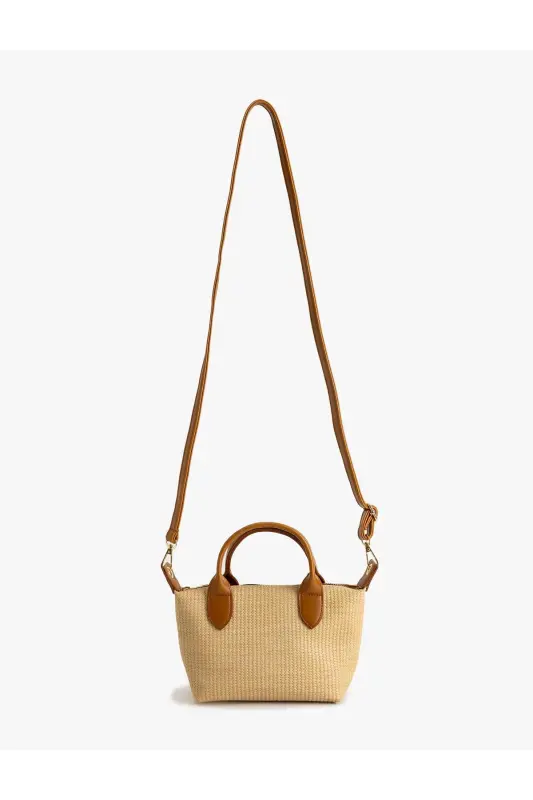 Woven Tote Bag with Straps - 4