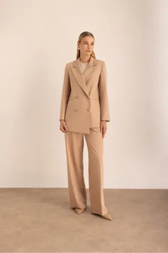 Woven Trousers-Mink 