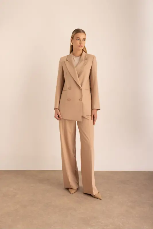 Woven Trousers-Mink - AKER