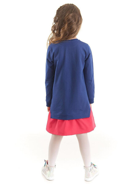 Wow Skate Girl's Navy Pink Dress - 2