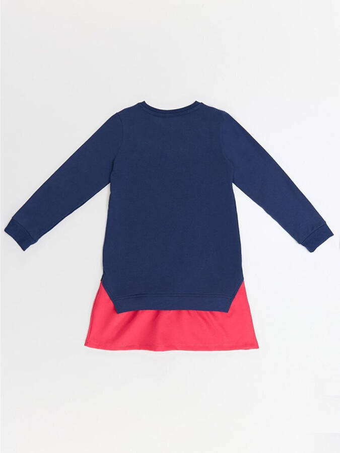 Wow Skate Girl's Navy Pink Dress - 4