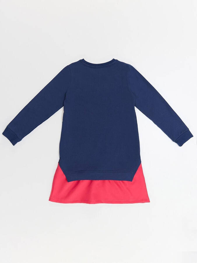 Wow Skate Girl's Navy Pink Dress - 9