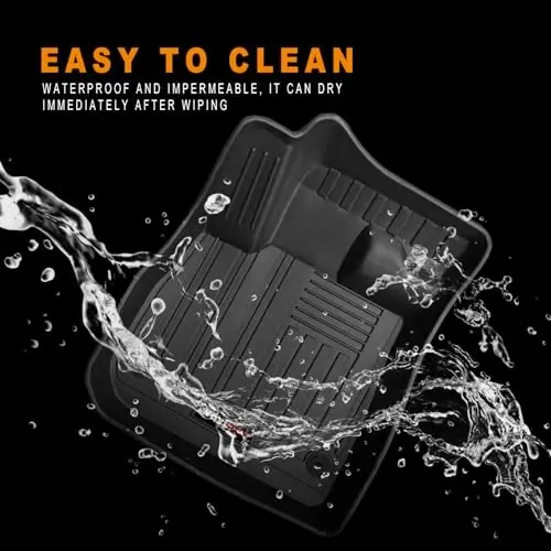 Wqyimat Custom All Weather Trunk Liner for 2016-2024 2025 Chevy Malibu Cargo Mats for Chevrolet Malibu Accessories TPE Protection Mat - 5