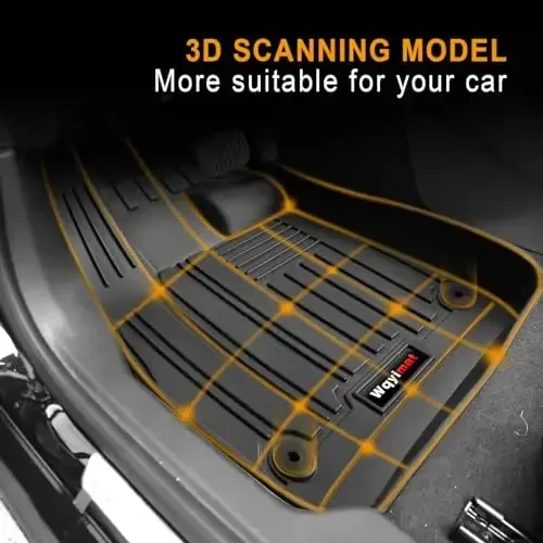 Wqyimat Custom All Weather Floor Mats and Cargo Trunk Liner for 2016-2024 2025 Chevy Malibu Accessories TPE Rubber Protection Mat,for Chevrolet Malibu Floor Liner Set - 5