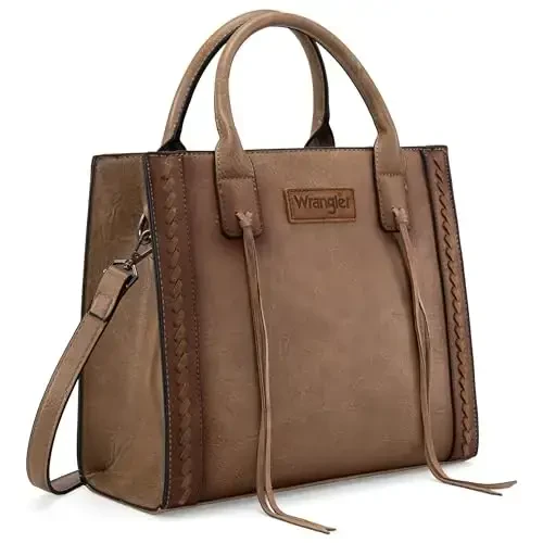 Wrangler Ayollar uchun Tote Bag G'arbiy Sigir Terisi Hamyon va Hamyonlar To'plami - 5