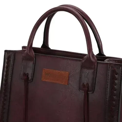 Wrangler ayollar uchun Tote Bag G'arbiy sigir terisidan hamyon va hamyon to'plami - 2